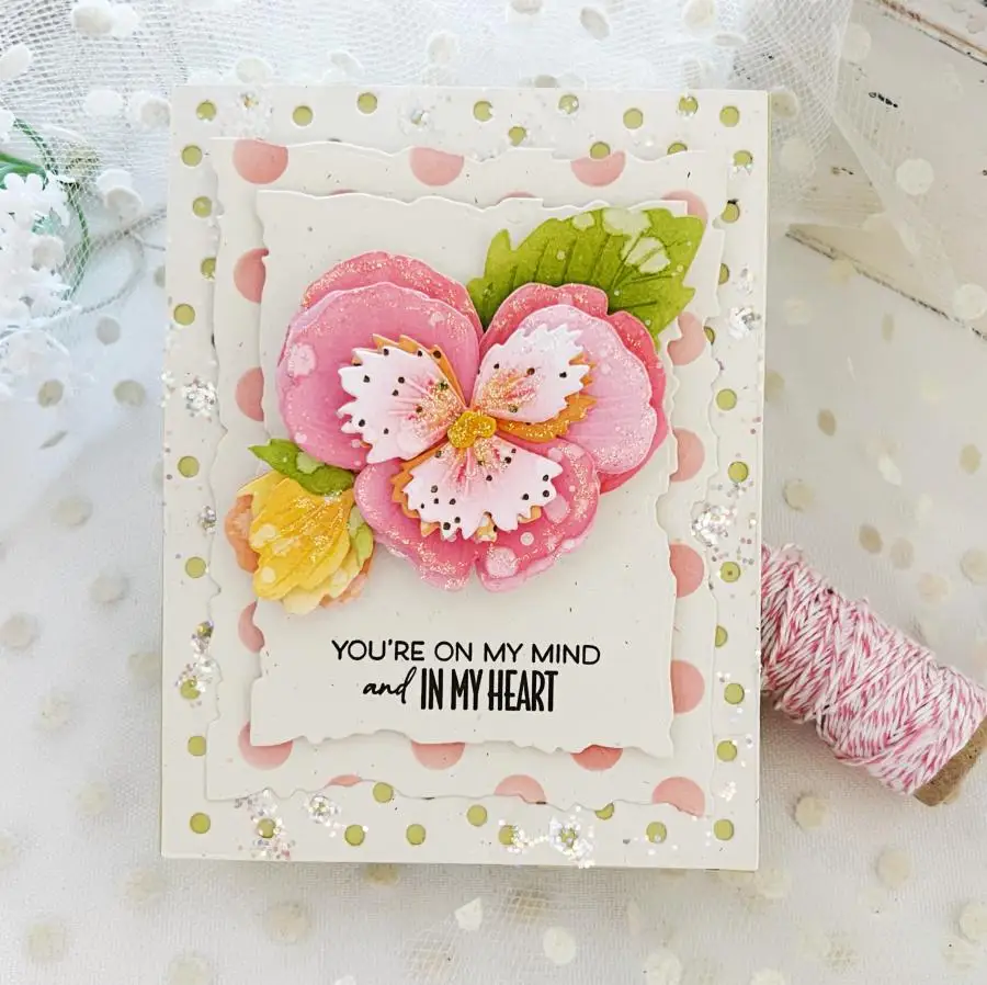 День святого Валентина 3D цветы Братки вырубные штампы для скрапбукинга