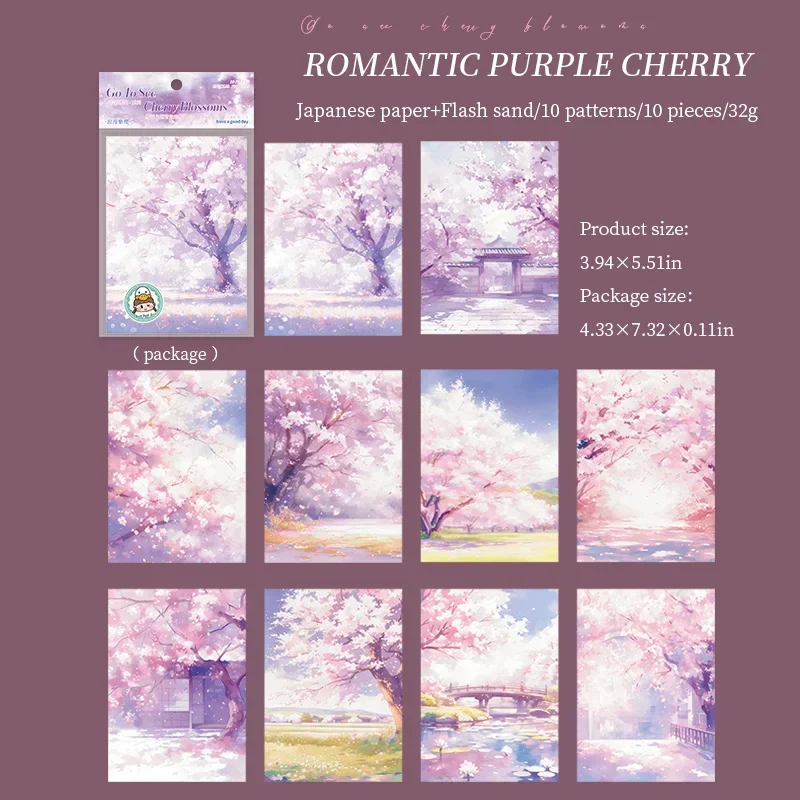 

Jianwu Go See Cherry Blossoms Series наклейки для скрапбукинга