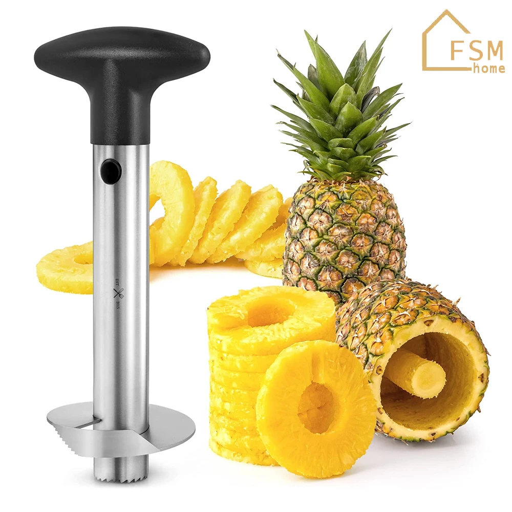 

Pineapple Slicer Ananas Peeler Stainless Steel Pineapple Corer Pineapple Cutter for Easy Core Removal Fruit Ananas Slicing