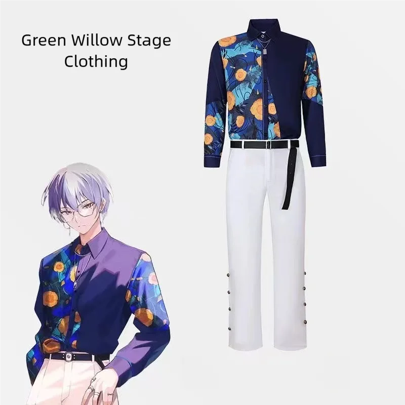 Косплей Miku красочный сценический костюм с мировым планом Aokiyo Dongmi белый камень