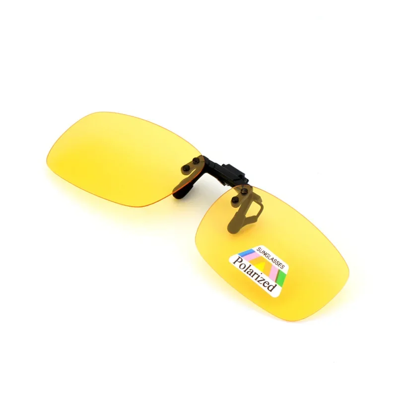 

Поляризованные солнцезащитные очки с зажимом, солнцезащитные очки, желтые очки ночного видения, ночные линзы из смолы, очки для вождения