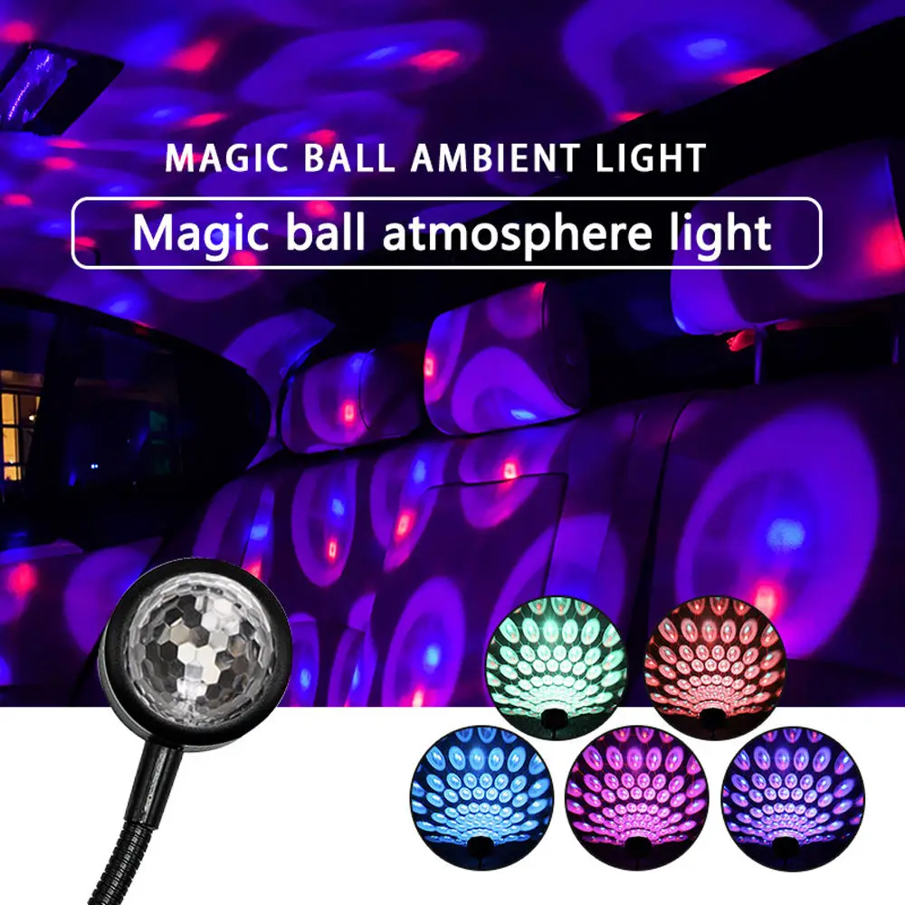 

Multicolor LED Starry Sky Projection Car Light Projector Strobe Usb Mini Disco Light Stage Car Decoration Atmosphere Night Light