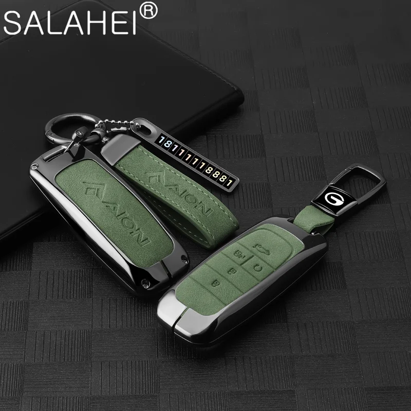 

Car Remote Key Case Cover Protector Shell Bag For Gac New Energy Trumpchi Aion S V Y LX GE3 GA3S Keyless Keychain Accessories
