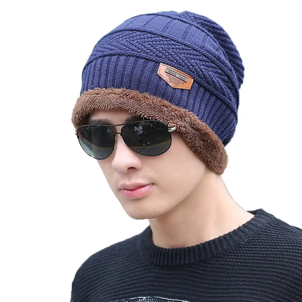 

Модные зимние велосипедные шапки с защитой ушей для улицы, мужские облегающие шапки, ветрозащитная шапка, мужские зимние шапки, Балаклава, шляпа