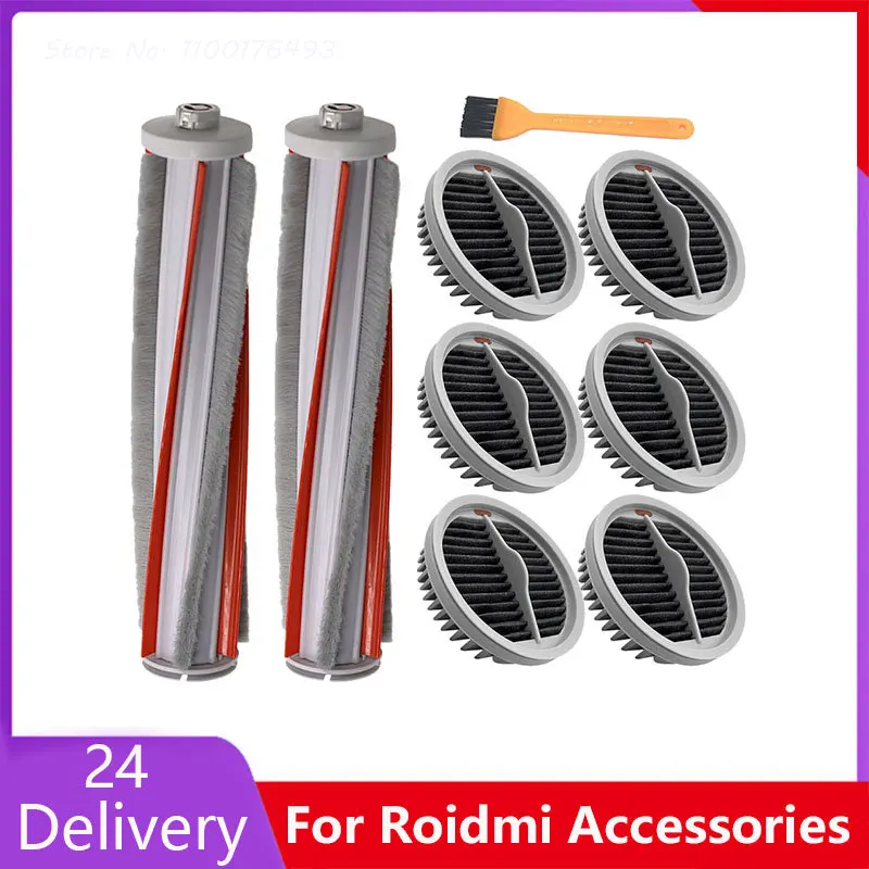 

For Xiaomi Roidmi NEX X20 X30 S2 / F8 Storm Pro XCQLX02RM Handheld Cordless Vacuum Cleaner Accessories Hepa Filter Roller Brush