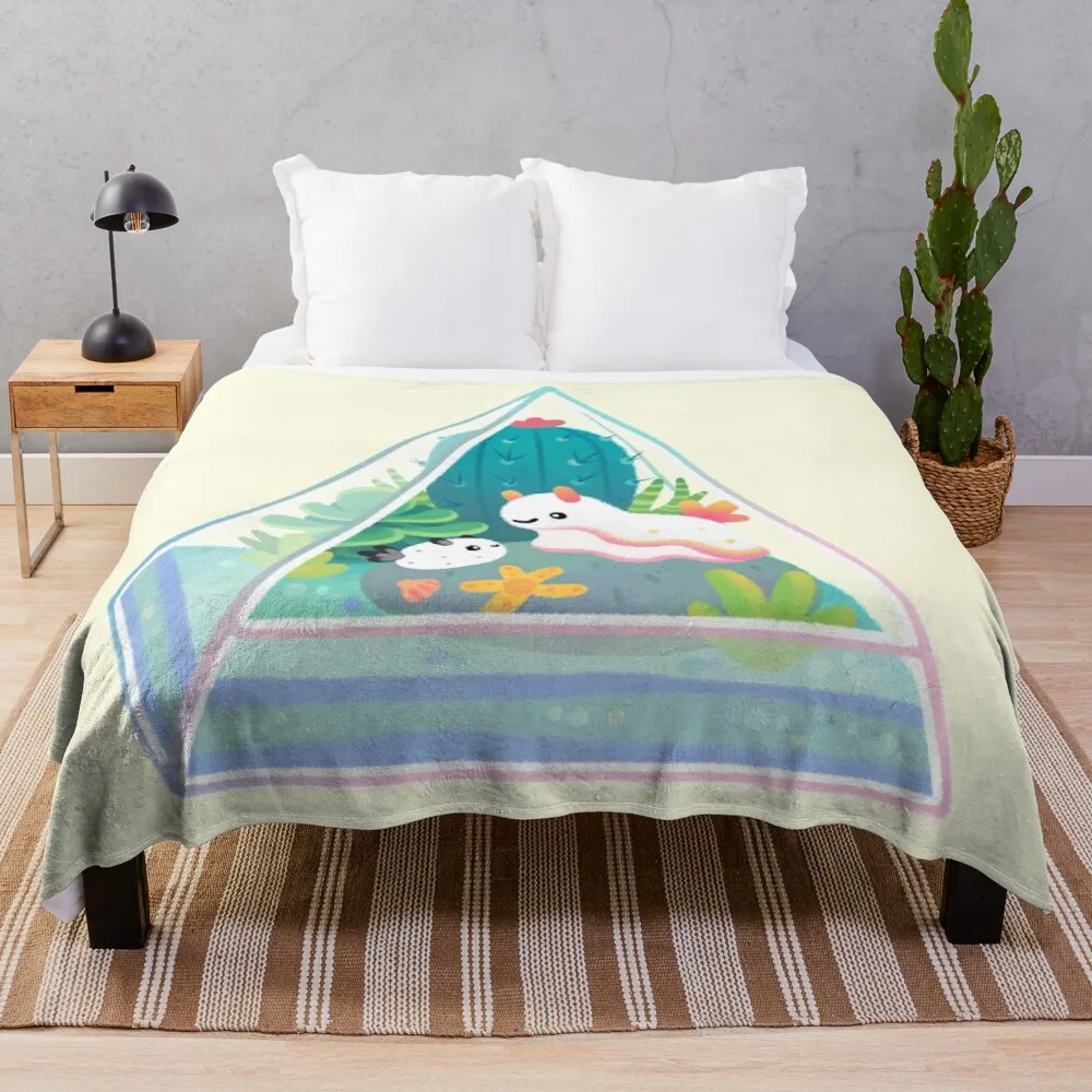 

Ocean terrarium - Sea slug Throw Blanket Throw And Blanket