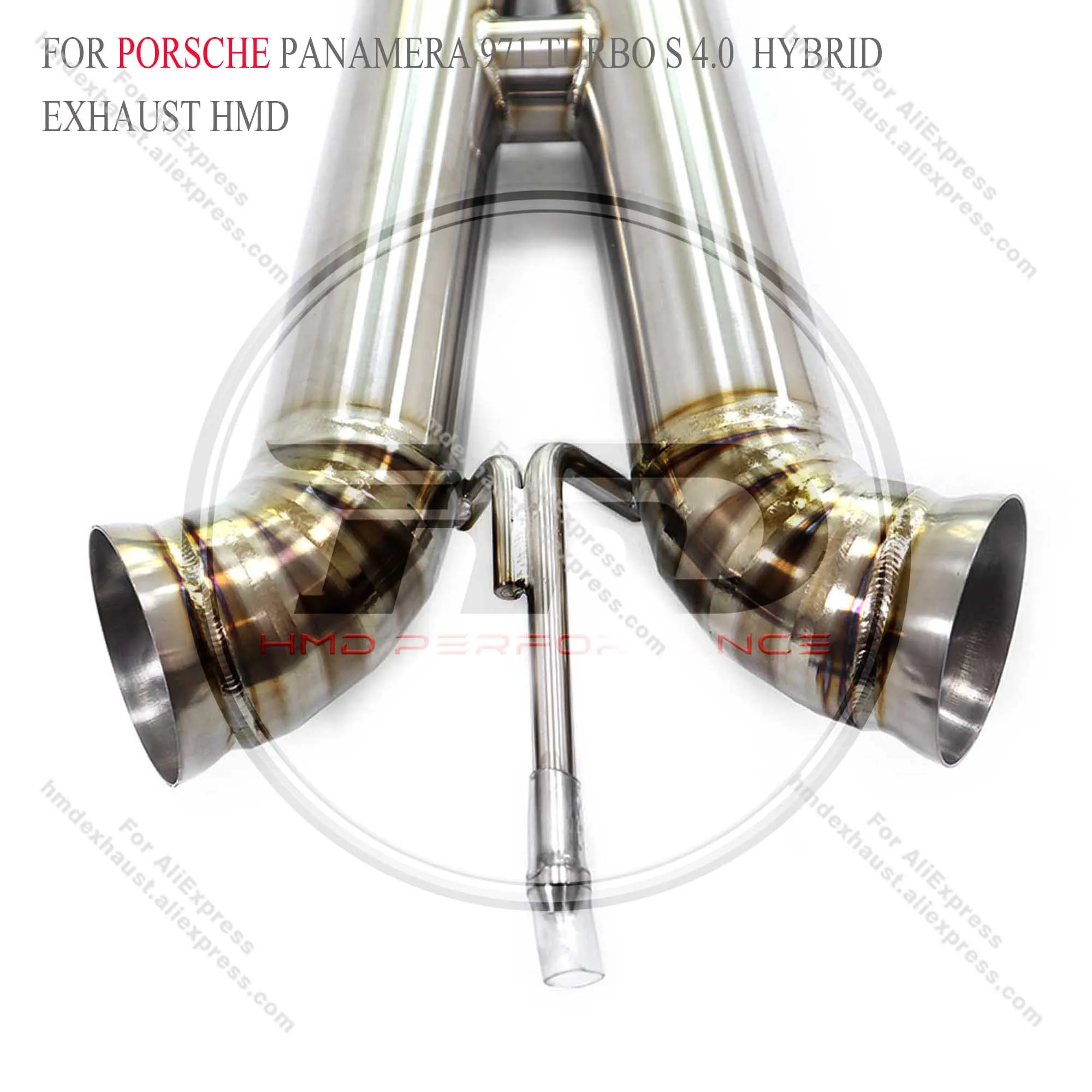 Титановая выхлопная система HMD Catback для Porsche Panamera 971 Turbo S 4 0 гибридный электронный