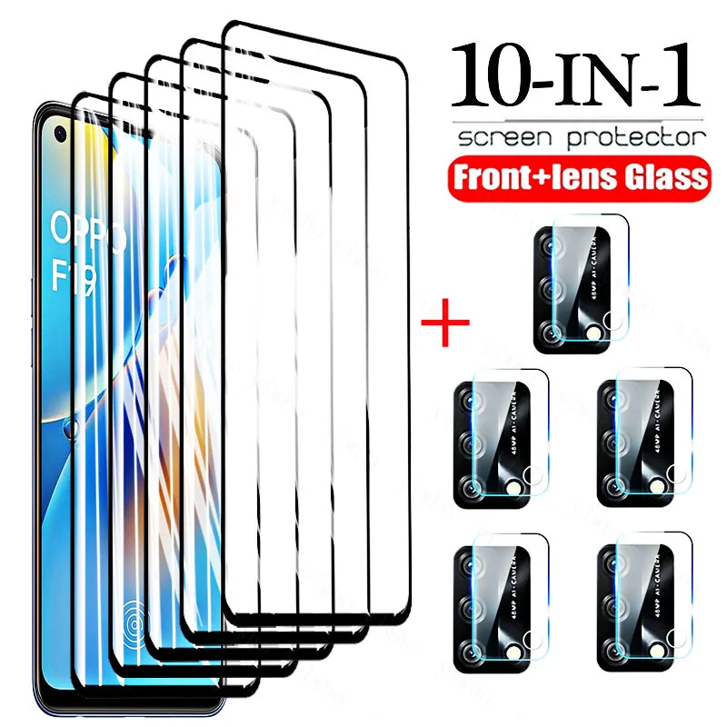 

Screen Protector Glass for Oppo F19 Pro F19s A54 A74 4G 5G Full Cover Protective Film on For OPPO A 74 54 F19pro F 19 Camera Len