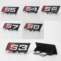 abs car sticker for audi sline s3 s4 s5 s6 s7 s8 logo a3 a4 a5 a6 a7 a8 logo badge decal