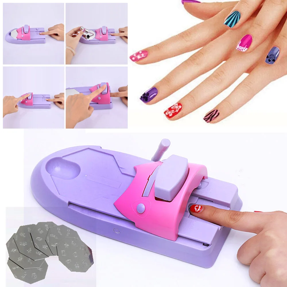 DIY Portable Nail Printer Art Stamping Tool Nail Polish Decoration Printer Machine Nail Stamper Set for Nail Design