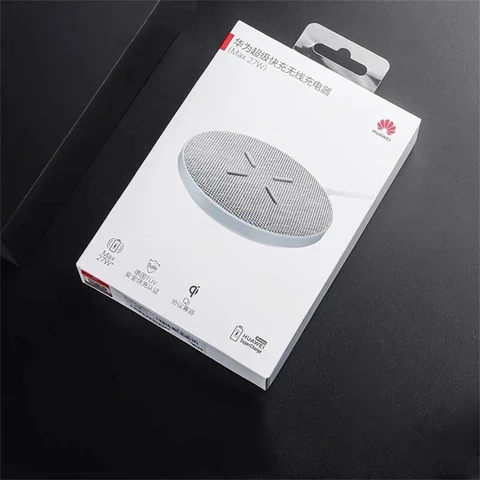 Оригинальное Беспроводное зарядное устройство HUAWEI макс. 27 Вт CP61, супер-зарядный коврик Qi стандарта Type C для Mate 60 50 P50 P60 для Samsung/Xiaomi