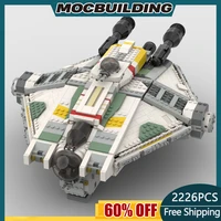 moc building blocks star movie the ghost vcx 100 spacecraft diy space wars assembled children toys