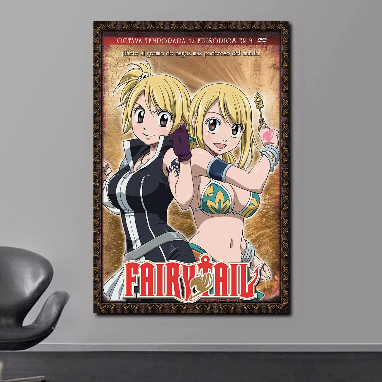 Японская манга индивидуальный аниме Fairy_Tail постер HD Печать на холсте