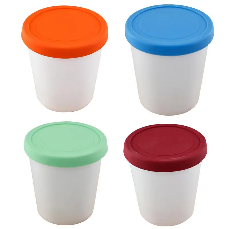 

Ice Cream Containers Leak Proof Reusable Ice Cream Maker Replacements Storage Jar With Sealing Lids For Homemade Kitchen Tools