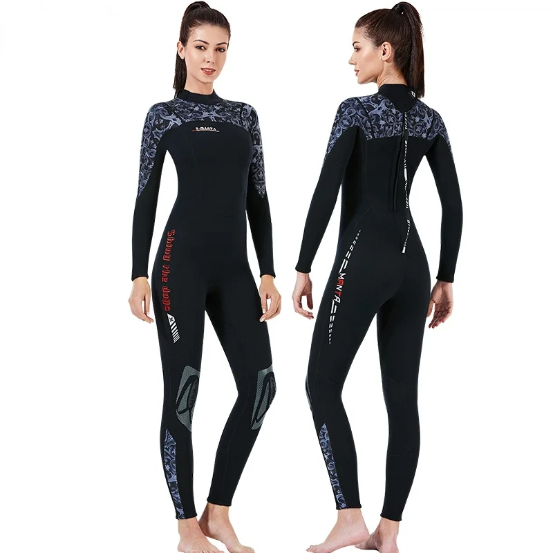 Цельные Гидрокостюмы 3 мм неопреновые костюмы для подводного плавания с