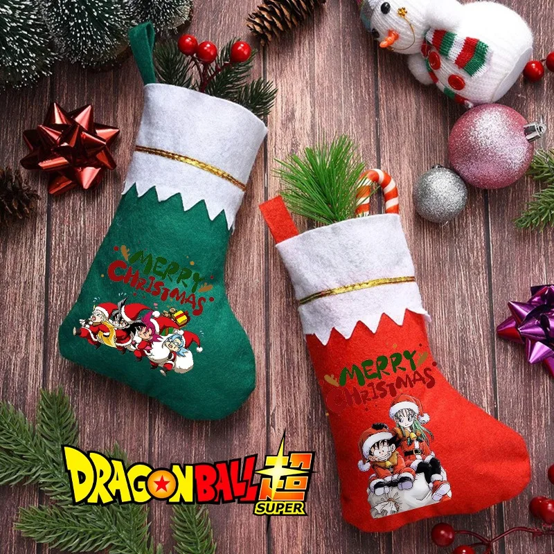 Рождественские чулки Dragon Ball мешок Гоку подарок сумка для конфет рождественское