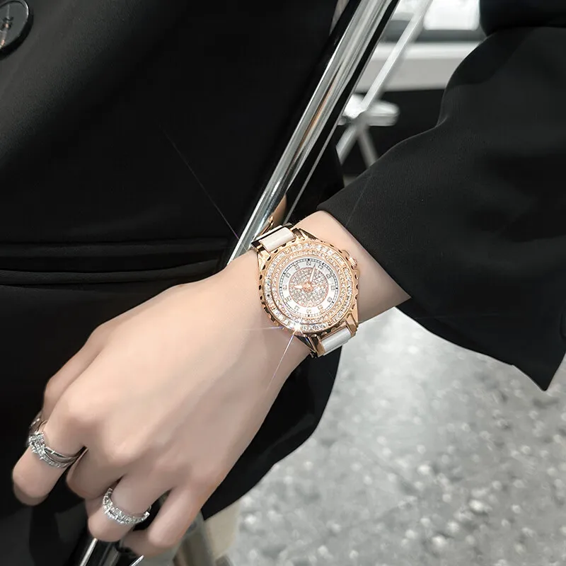 Quartz wrist watches luxury women diamond watch girl watch new in women's watches free shipping