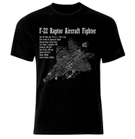 f 22 raptor falcon air fighter aircraft jet luftkampf flugzeug blueprint t shirt mens 100 cotton casual t shirts loose top new