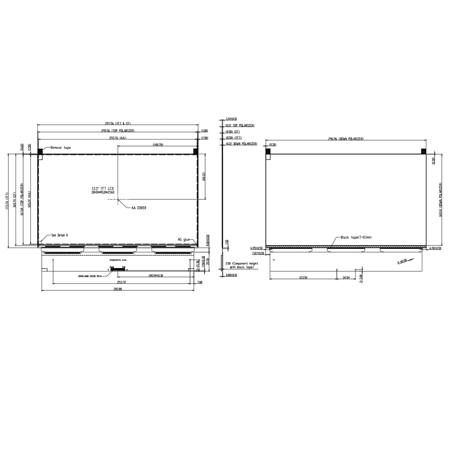 Высококачественная монохромная ЖК-плата Mipi to HDm-i на заказ монохромный ЖК-дисплей