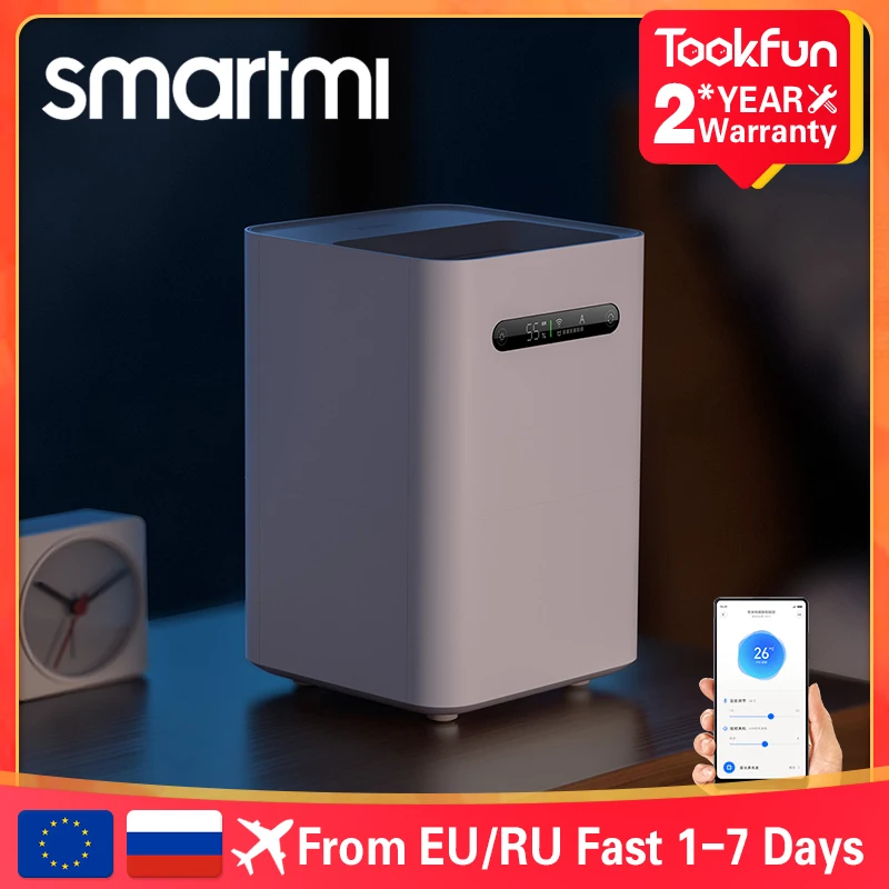 

Испарительный Увлажнитель SMARTMI 2, воздушный демпфер, аромадиффузор, эфирное масло, распылитель, XIAOMI MIHOME, WIFI приложение, WIFI, умный контроль