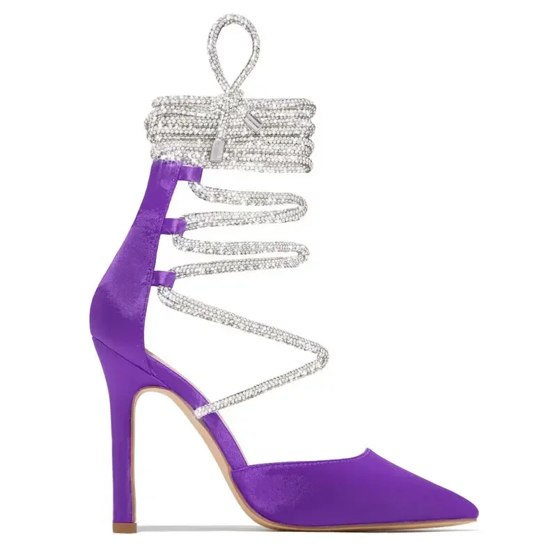 Дизайн со стразами смысловый банкет красивые высокие каблуки заостренные тонкие