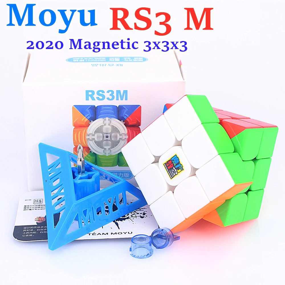 Moyu RS3M 2020 Магнитный 3x3x3 магический куб MFJS RS3M 3x3 Magico Cubo RS3M Магнитный куб 3x 3 скоростная головоломка игрушки для детей