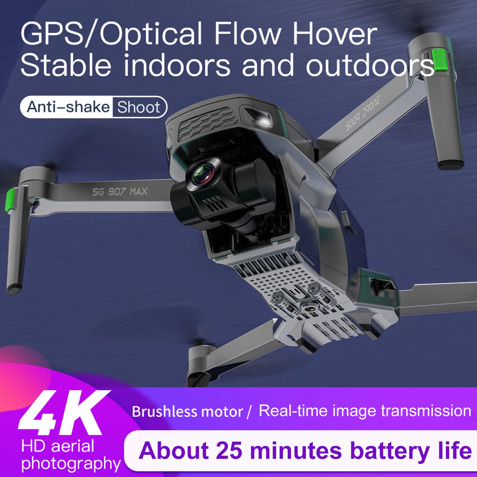 

ZLL SG907 MAX Drone 4k Profesional Dron with Camera 3-Axis Gimbal Brushless 5G WiFi GPS Optical Flow RC Quadcopter 2022 NEW