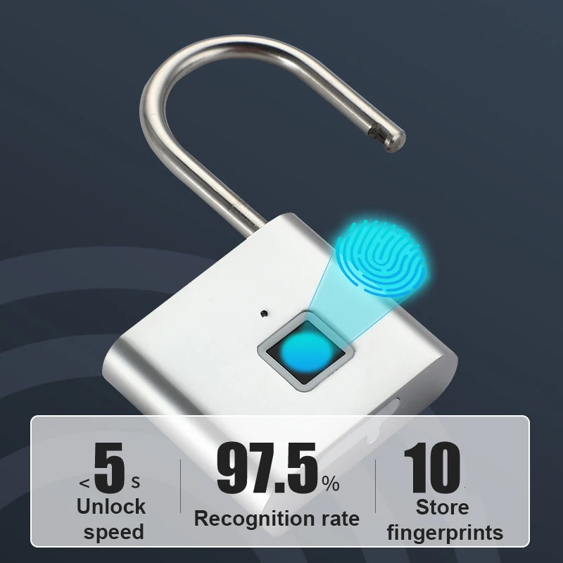Дверной смарт-замок Xiaomi со сканером отпечатков пальцев USB-зарядка