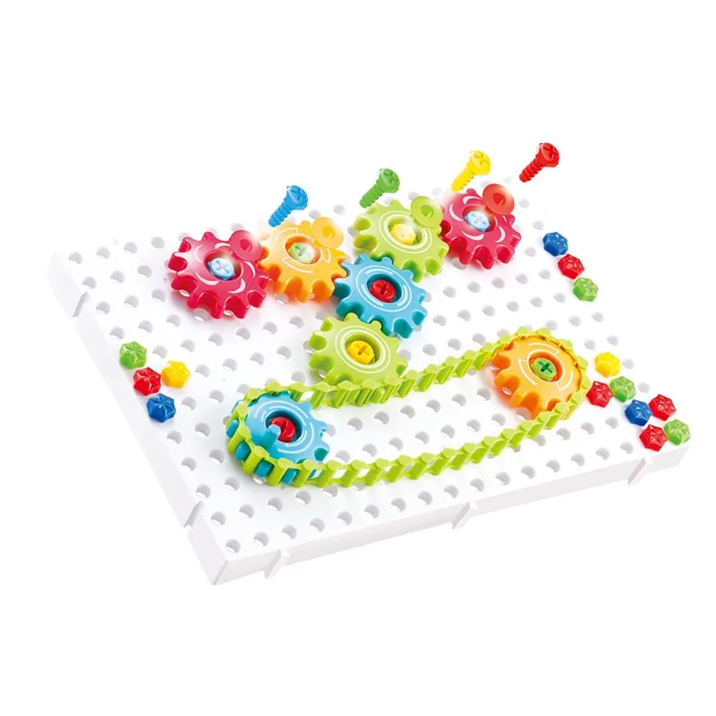 

chain children's DIY three-dimensional disassembly assembled gear toys hands-on 3D puzzle Education