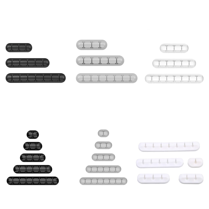 

Cord Organizer Charging Cable Management Clips Wire Tidy Organizer 3/5Pcs Set