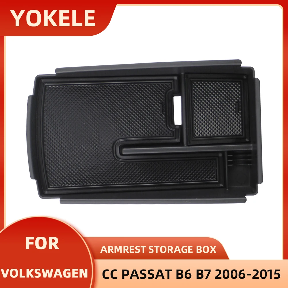 

Центральный подлокотник автомобиля, ящик для хранения, контейнер-держатель, лоток для VW Volkswagen CC Passat B7 B6 2006-2015, аксессуары для интерьера, Стайлинг