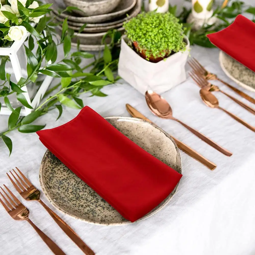 

Полезная шифоновая салфетка, однотонная салфетка для ужина, элегантная салфетка для свадебного банкета, салфетка для украшения ужина