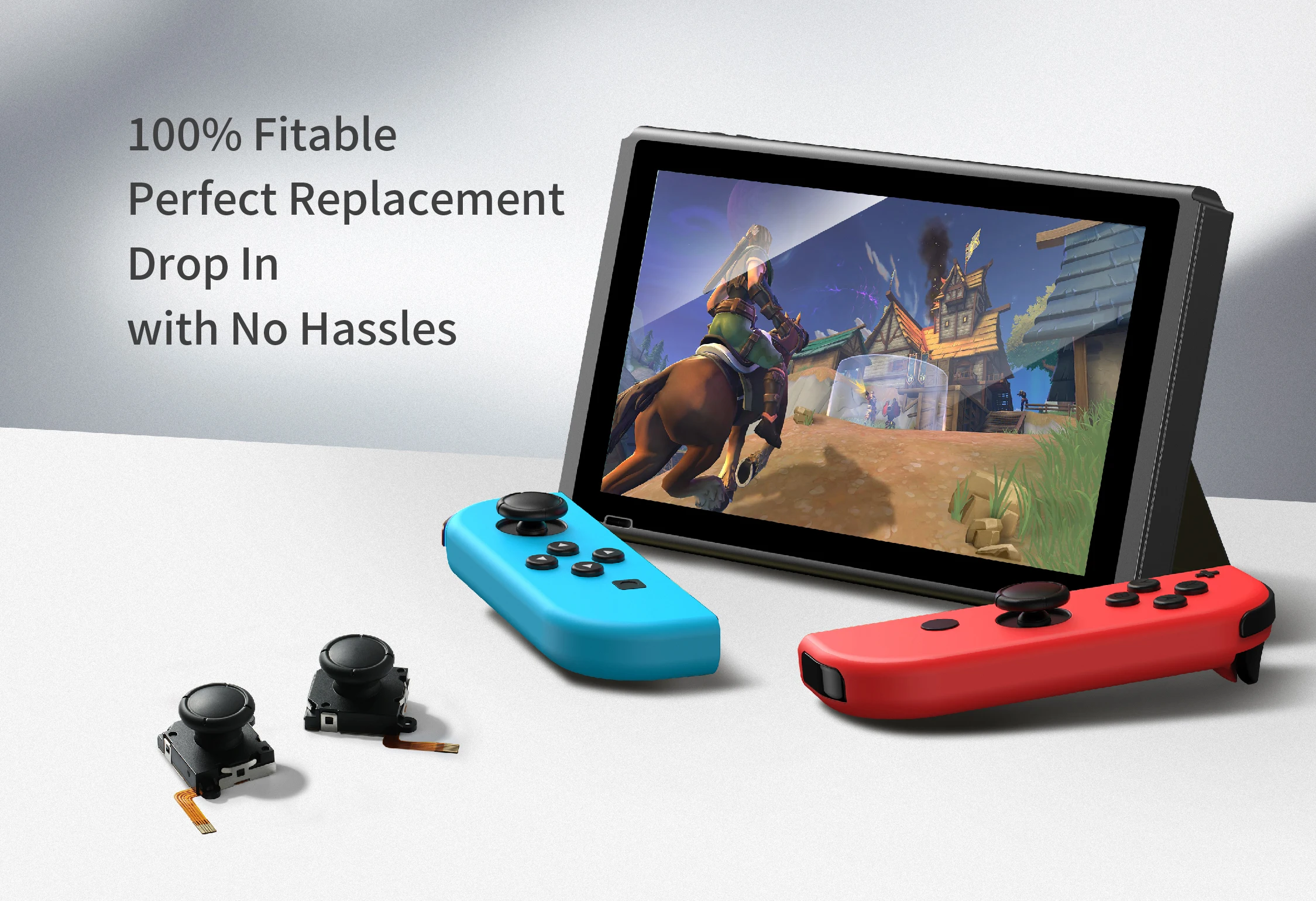Фото GuliKit TMR Sensing Joystick для замены Joy-Con, электромагнитный джойстик без дрейфа для Nintendo Swicth/переключателя, OLED-ремонт №5