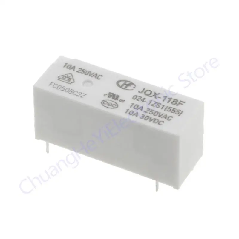 

Оригинальное реле высокой яркости, Φ HF118F 012 1ZS1 5VDC 12VDC 24VDC 5PIN 10A