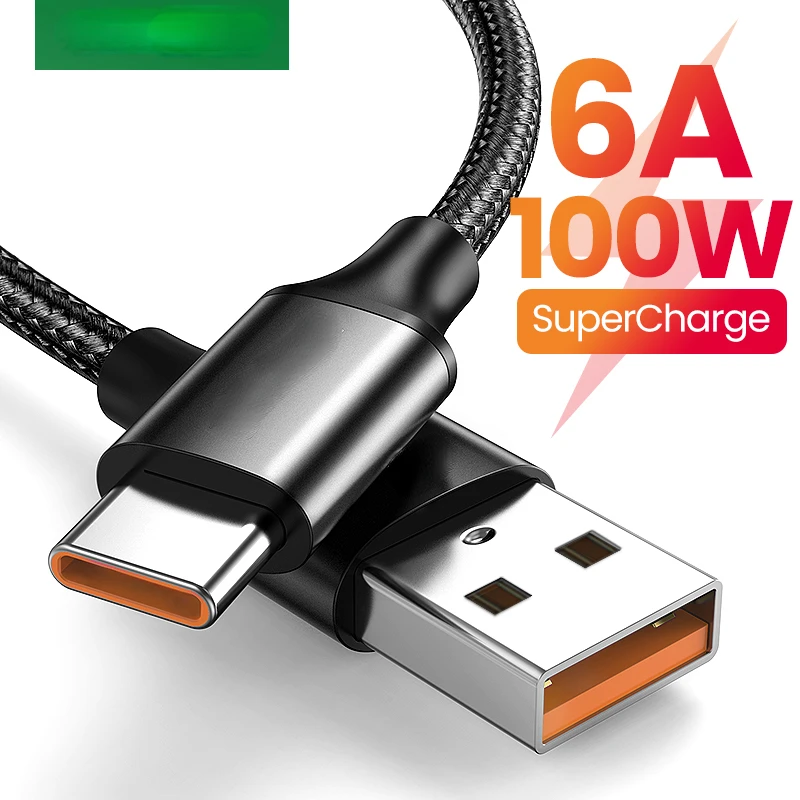 

Hot Sales for Huawei P40 Pro Mate 30 P30 Pro Supercharge 100W Fast Charging USB-C Charger Cable for Huawei 6A 5A USB Type C Cabl