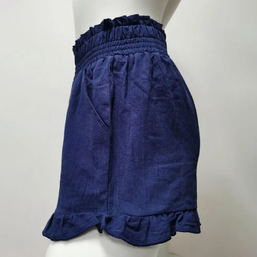 

Casual High Waist Pockets Short Pants Beach Shorts Summer All Match