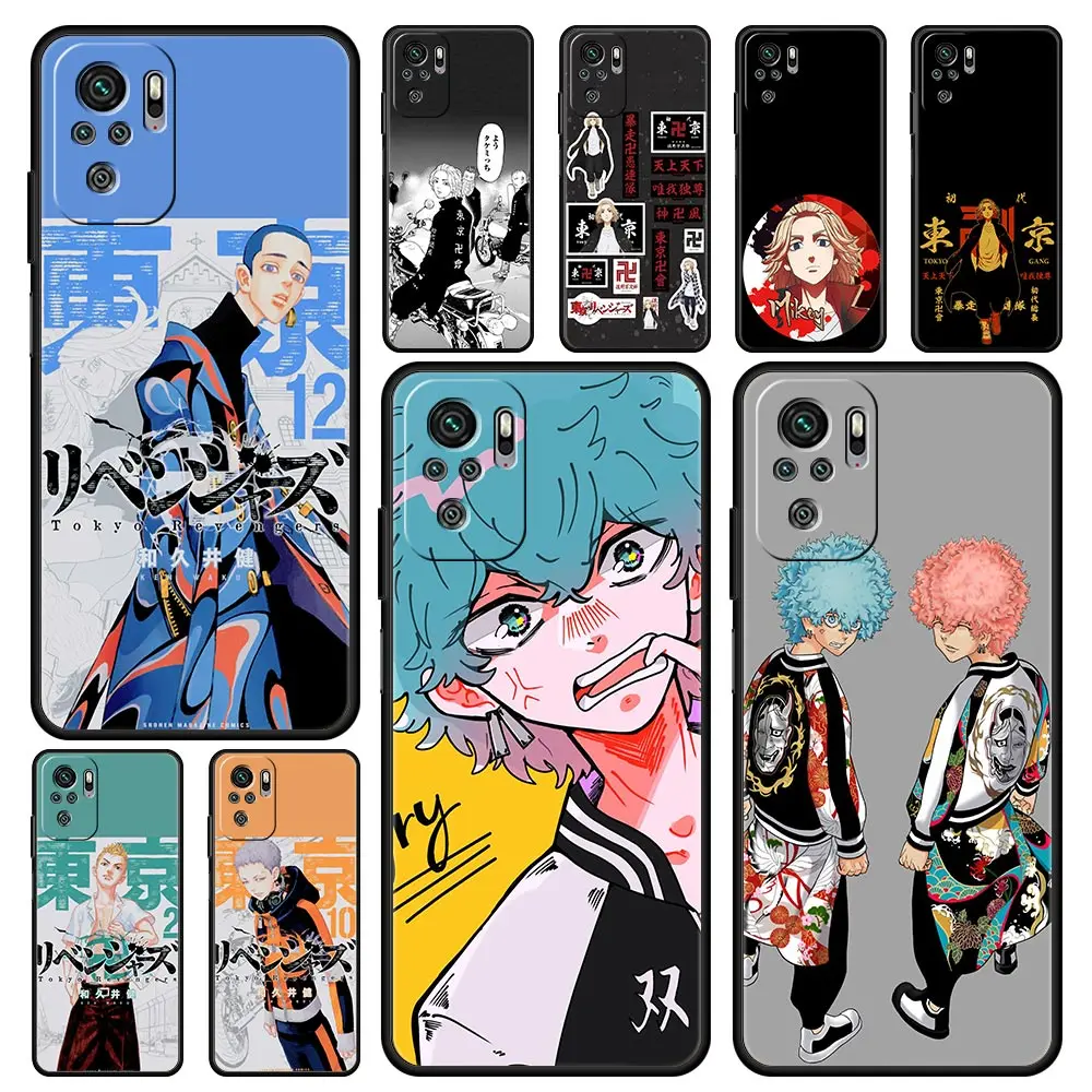 

Cover Case for Xiaomi Redmi Note 7 8 8T 9 9S 10 11 11S 11T K40 K40S K50 Pro Plus 4G 5G Soft Funda Capa Tokyo Revengers Anime