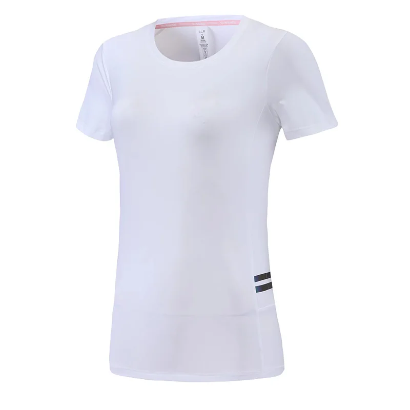 Yoga Run Clothes Breathable Sport Quick Dry Women Workout Shirts Traning Gym Blouse Outdoor Active Slim Short Sleeves