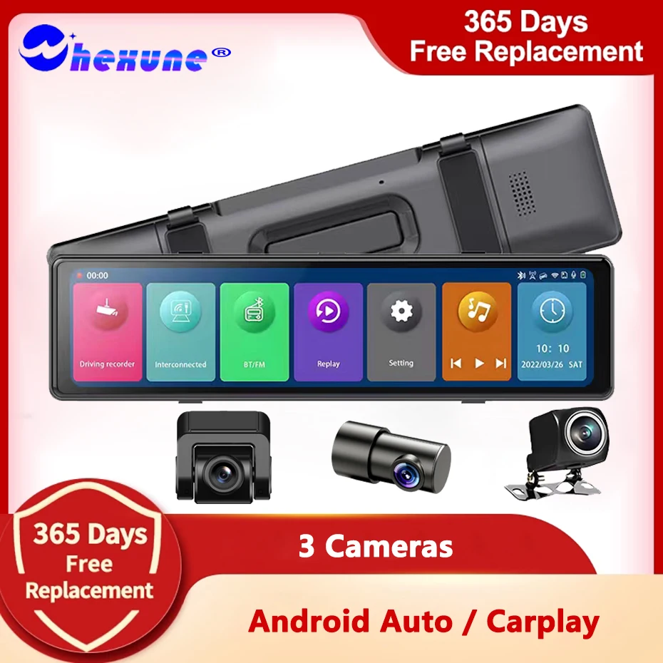 

Автомобильный видеорегистратор, 4G, 12 дюймов, 1080P, Android, GPS, Wi-Fi, ADAS