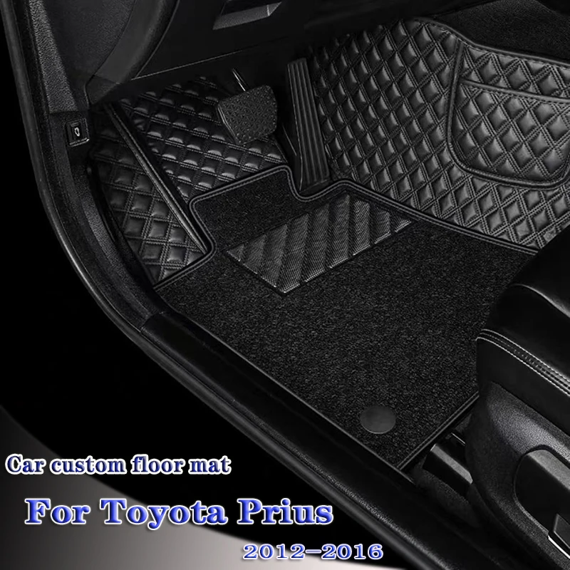 

Custom Car Rug Auto Interior Foot Mat Pad Accessories Styling Car Floor Mats For Toyota Prius 2012 2013 2014 2015 2016