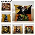 Чехол для подушки с рисунком живописи, 45x45 см