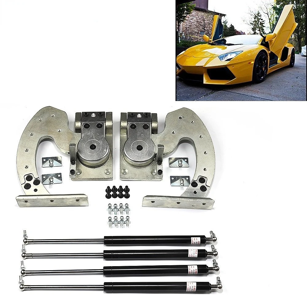 

Universal Vertical Lambo Door Kit Bolt On Vertical Doors Kit Scissor Doors Adjustable 90 Degree for Most Car