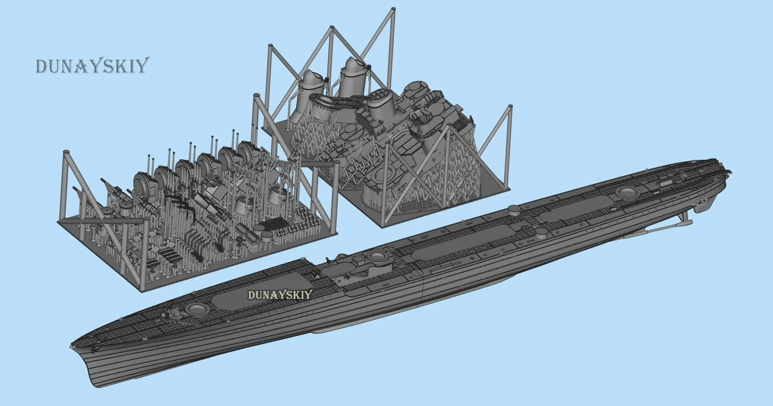 Модель корабля-разрушителя 1/350 1/700 модельная модель собранные самодельные
