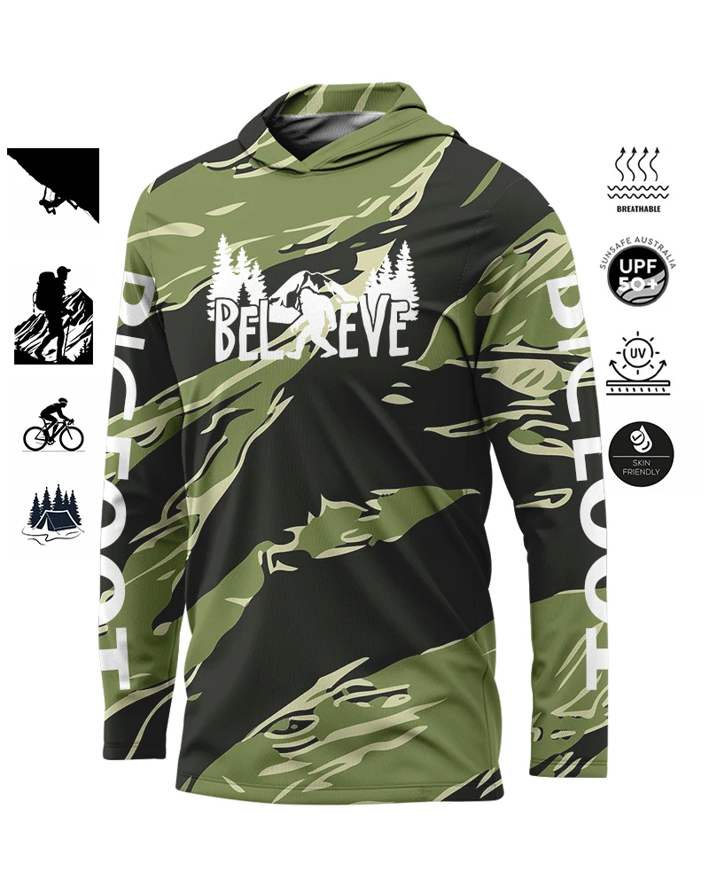 Мужская Спортивная Толстовка BIGFOOT с длинным рукавом камуфляжная одежда