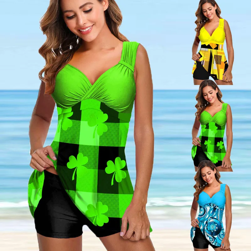 2022 сексуальный танкини монокини женский купальник из двух предметов купальники