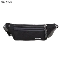 new style multicolor outdoor sports bag light and thin mens and womens earphone hole wear resistant casual waist bag