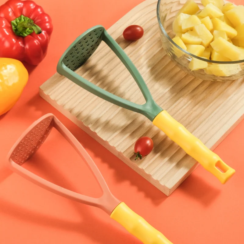 

Potato Plastic Masher Carrot Pumpkin Purple Potato Puree Press Garlic Food Crusher Portable Manual Fruit and Vegetable Tools