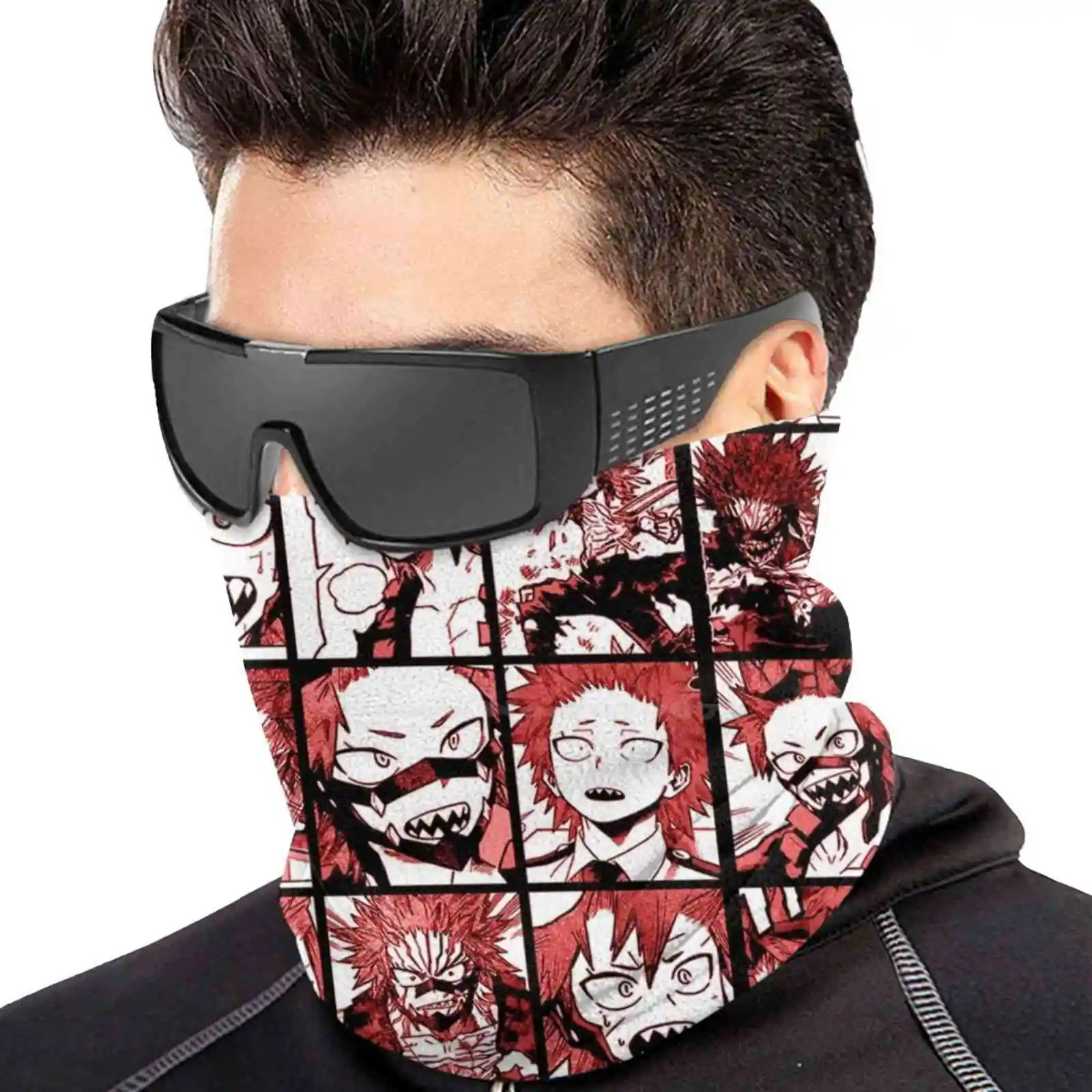 Bnha Kirishima Коллаж-цветная версия вязаная шапка теплая уличные шапки коллаж Boku No Hero