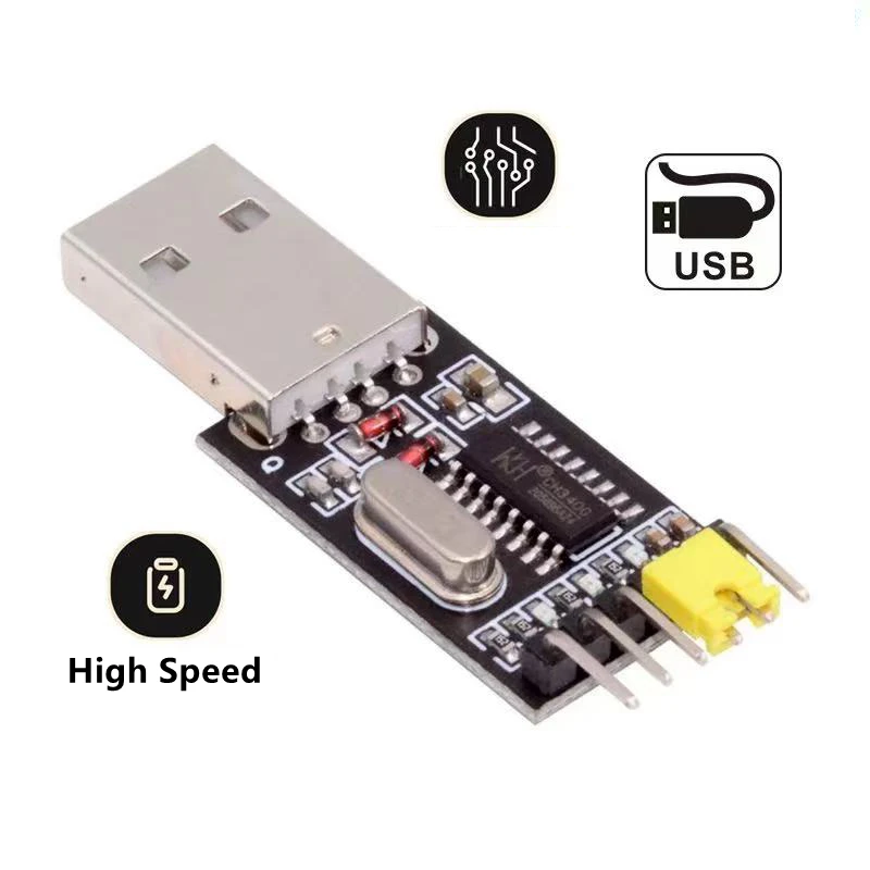 Фото Конвертер USB-C Type-C «папа» и «мама» в TTL Модуль UART STC Последовательный программатор CH340G CH340 Адаптер 3,3 В 5 В Замена PL-2303 №4