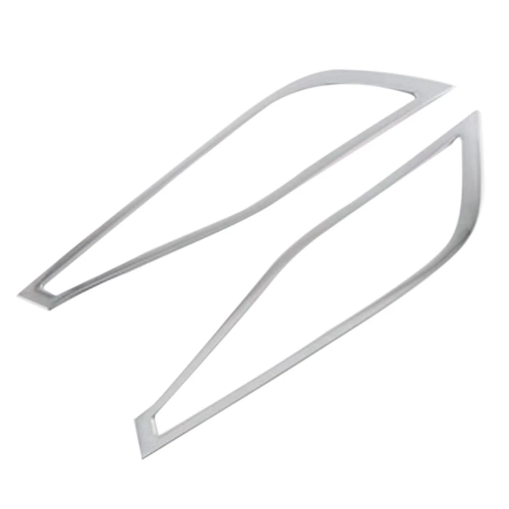 

For Toyota Harrier Venza 2020 2021 2022 Matte Silver Rear Fog Light Lamp Cover Trim Foglight Bezel Decoration Frame